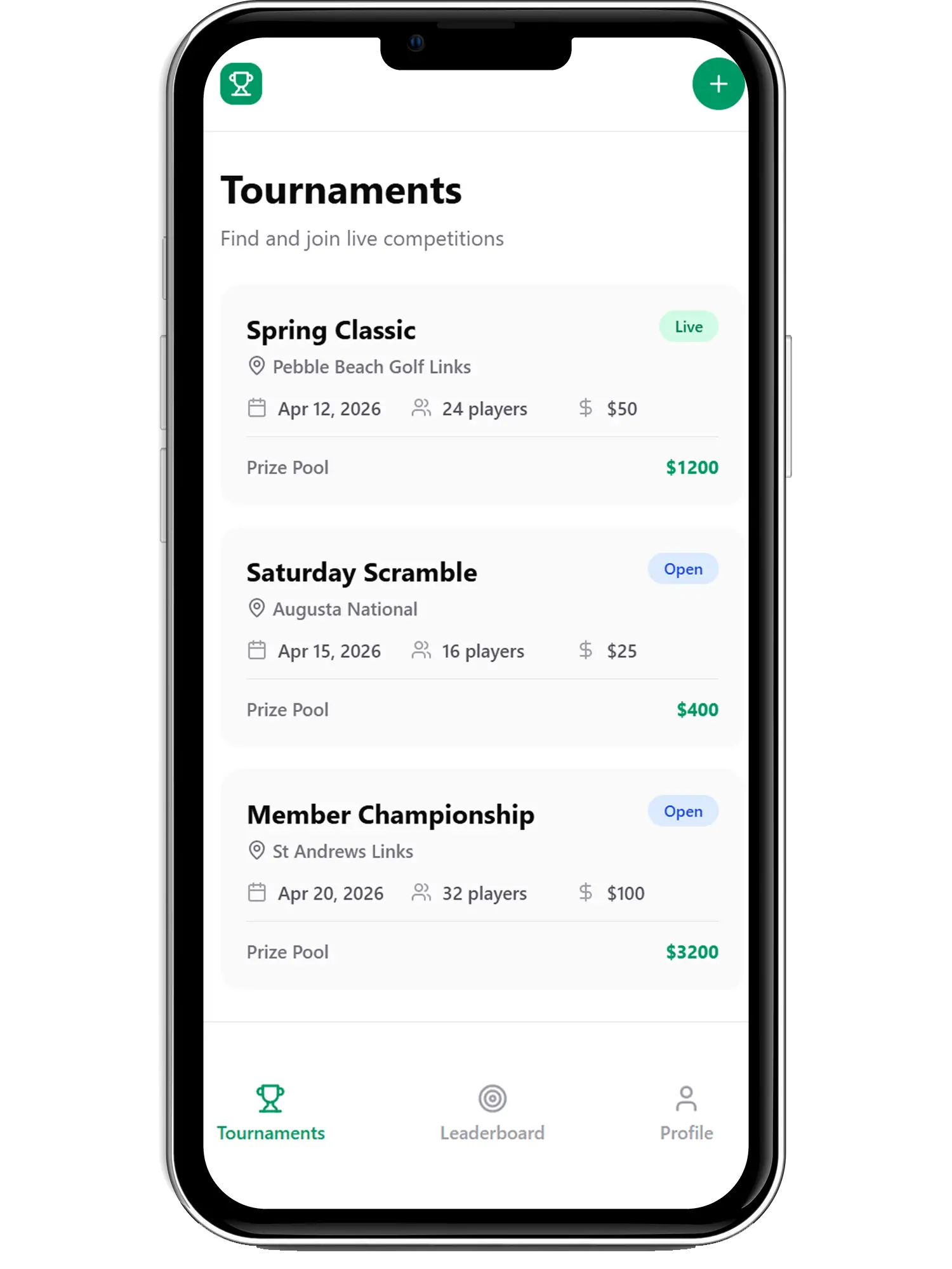 Golf Mobile App